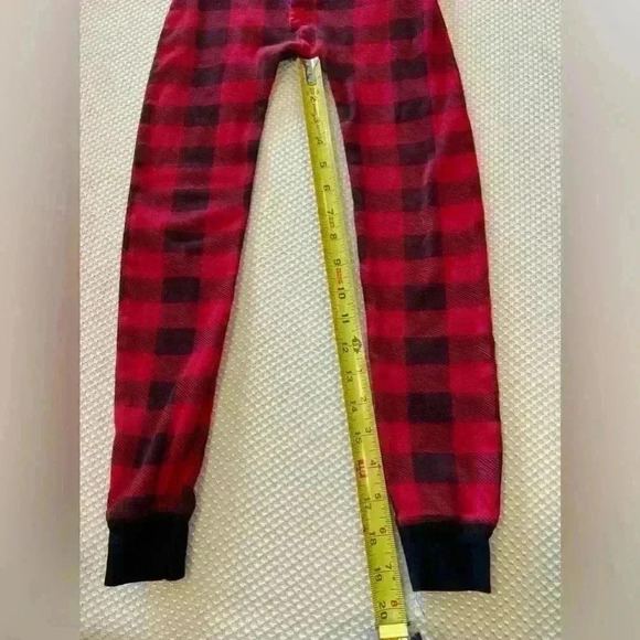 ✨Lazy One Bear Cheeks trap door kids 6 flame retardant Plaid Onesie Flapjack - Picture 5 of 8